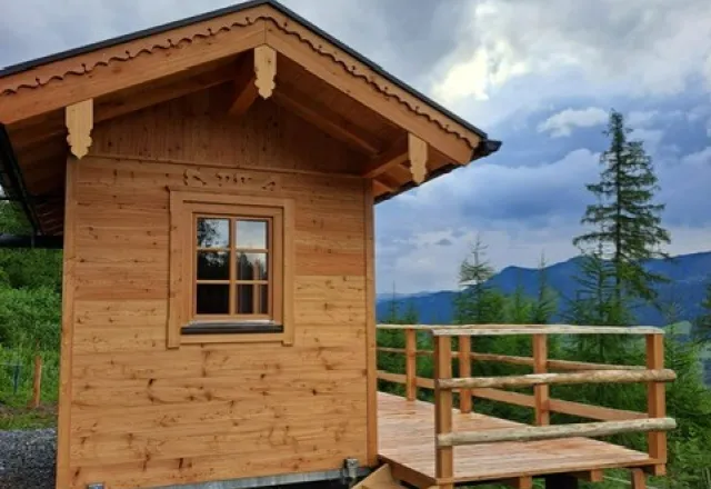 Moblie Hütte Stiege