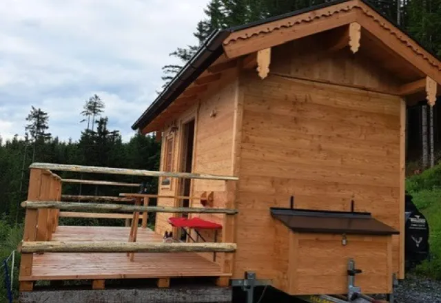Moblie Hütte aussen