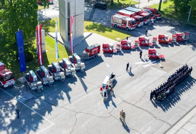 Landesfeuerwehrverband Luftaufnahme Feuerwehr