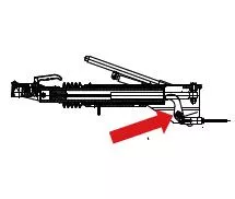 Umlenkhebel Auflaufeinrichtung